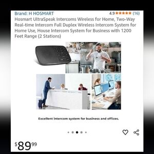 New Hosmart Wireless Intercom System